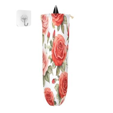 Imagem de Pacote com 2 suportes para sacolas de compras, organizador de armazenamento de sacolas plásticas, suporte de saco plástico para cozinha