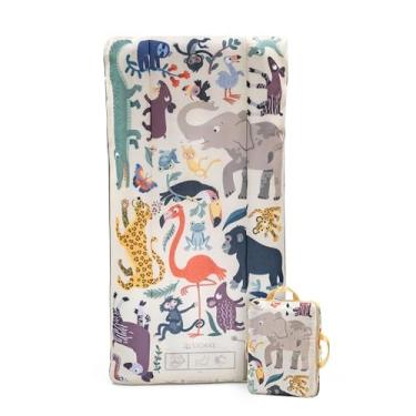 Imagem de Stokke JetKids CloudSleeper, Animal Family – Cama de viagem infantil inflável – Inclui bomba integrada e cubo de embalagem – Melhor para maiores de 2 anos
