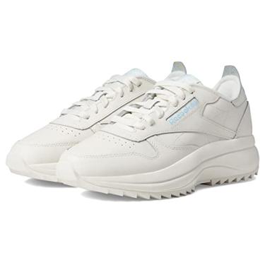 Imagem de Reebok Women's Classic Leather SP Extra Sneaker, Chalk/Blue Peak/Chalk, 10