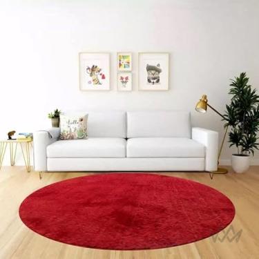 Imagem de Tapete Apolo Redondo Pelo Baixo 1,5m - Cereja