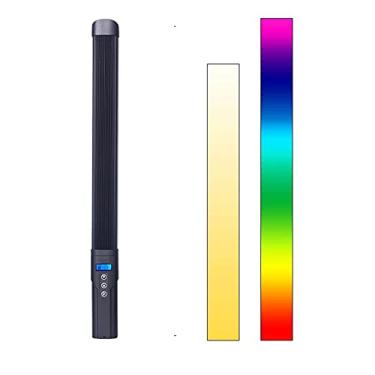 Imagem de Luz de vídeo LED portátil RGB, bastão para fotografia, luz de preenchimento portátil para fotografia com bateria recarregável integrada ajustável 3000K-6000K