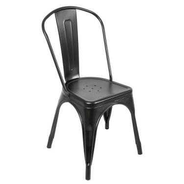 Imagem de Cadeira Tolix Iron - Aço Carbono - Decoreshop, Preta