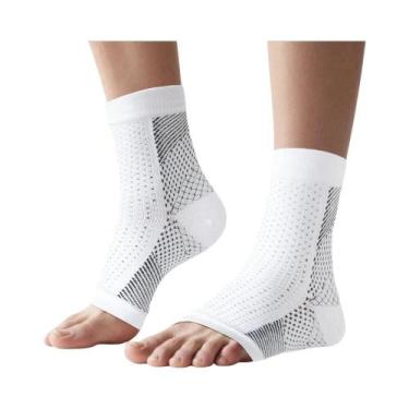 Imagem de Meias De Compressão Unissex Sem Dedos Para Neuropatia, Fascite Plantar
