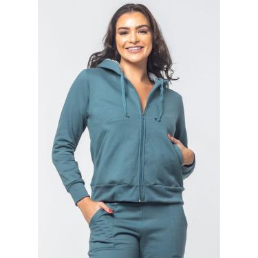 Imagem de Casaco Básico Pau a Pique Moletom Verde