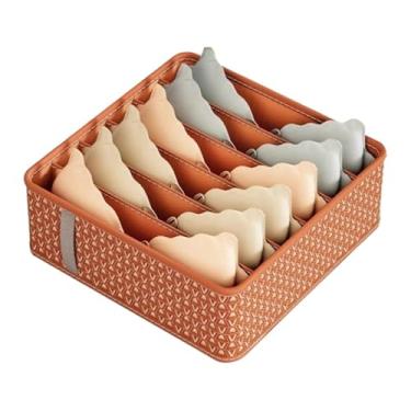 Imagem de Caixa Organizadora de Roupas Intimas Organizador de Guarda-Roupas Multiuso(1,Vermelho)