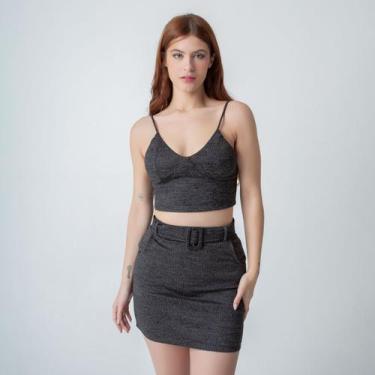 Imagem de Conjunto susie texturizado feminino - Susie Modas, Preto, G, 10 unidad