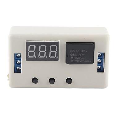 Imagem de 12V Display LED Módulo de relé de temporizador ajustável Controle de automação de interruptor de relé de temporizador digital para equipamentos industriais e eletrodomésticos