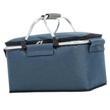 Imagem de SPYMINNPOO Bolsa P Ic N i C Cesta de Piquenique Isolada Dobrável Com Alça Confortável Bolsos de Gelo para Viagens de Acampamento, Sacola de Compras de Tecido Oxford para Piqueniques Ao Ar Livre, (#3)