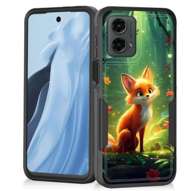 Imagem de Vobber Capa para Moto G 5G 2024, capa protetora resistente à prova de choque para Motorola Moto G 5G 2024 / Moto G Play 5G 2024 / Moto G Play 5G 2024, linda raposa