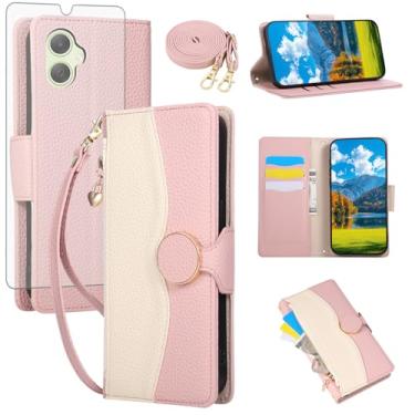 Imagem de Asuwish Capa de telefone para A07/A06 4G/5G PJLZWLLK EUA Rosa