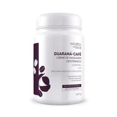 Imagem de Guaraná Café Creme de Massagem Lipotérmico Corporal 1000gr - extrato d