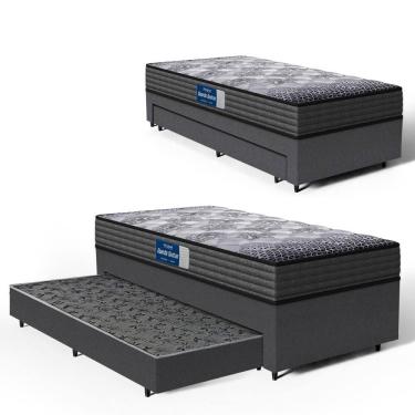 Imagem de Cama Box com Colchão de Espuma D60 Double Face Guarda Costas Comfort Force Probel + Auxiliar de Molas Unique Solteiro 88cm