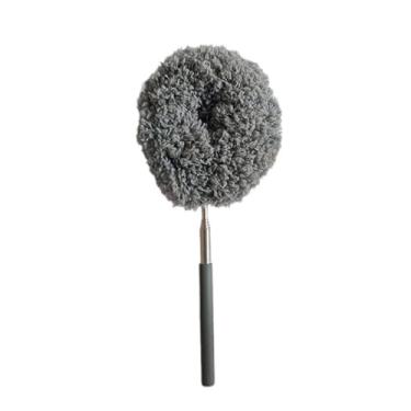 Imagem de Espanador de ventilador de teto de microfibra estende até 80 cm de comprimento com cabo de bloqueio de poeira escova de limpeza reutilizável para limpeza doméstica sem esforço