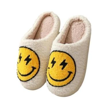 Imagem de Chinelos De Inverno Para Casal Em Plush Feminino, Macios, Quentes E An