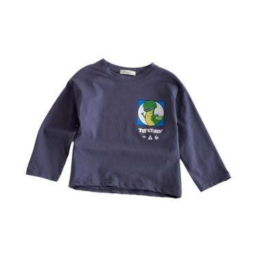 Imagem de Camiseta De Manga Longa Para Menino Com Estampa De Desenho Animado Da 