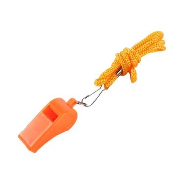 Imagem de Apito de árbitro, ferramenta de sobrevivência ao ar livre, competições esportivas com cordão profissional de futebol (laranja)