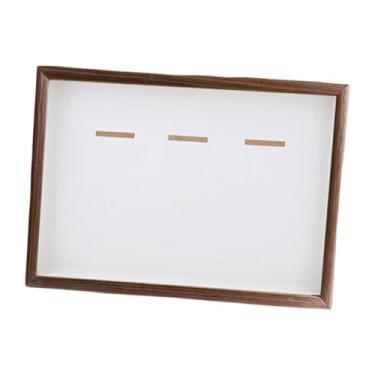 Imagem de Generic Caixa de exibição de medalhas com janela transparente, porta-retratos de madeira colecionável para futebol, corrida e natação, Madeira, A4