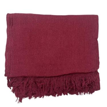 Imagem de Manta Para Sofá ou Cama Luxo Gigante 210x120 Tipo Capa de Sofá Protetora Algodão Decorativa manta para sofá sofa grande(Vinho)