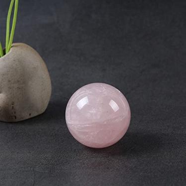 Imagem de 1 peça de pedras preciosas naturais de quartzo rosa, esferas de cristal rosa de 40 mm, lindo cristal