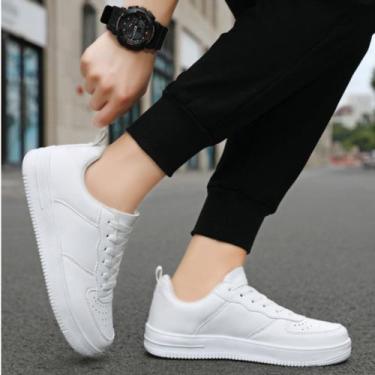Imagem de Tenis Masculino e Feminino Casual Leve E Confortável - T&C, Branco, 35