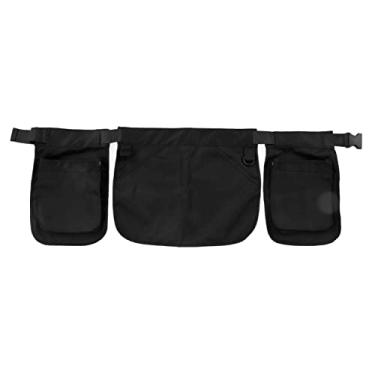 Imagem de Avental de cintura Bolsa Multi Bolso Ferramenta Cinto Bolsa Ajustável Durável Lavável Cinto Utilitário Bolsa para Jardinagem Caminhadas Atividades ao Ar Livre Preto 44x33cm