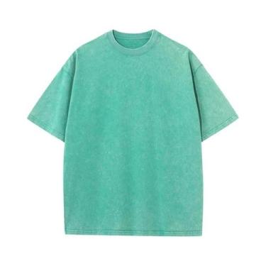 Imagem de Camiseta Unissex Retro Punk De Algodão 230g Com Ombros Caídos E Manga 