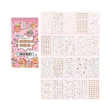 Imagem de Livro De Adesivos DIY Kawaii Adorável Com 20 Folhas De Adesivos Decora