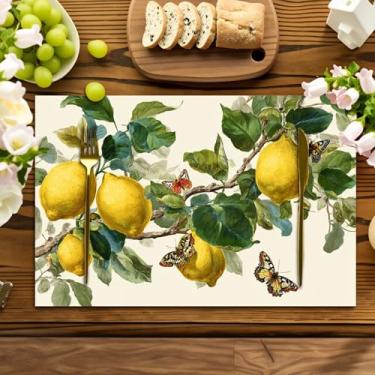 Imagem de Jogo americano clássico vintage com estampa multipose - lavável, perfeito para festas de fim de ano, decoração de casa, mesas de cozinha e jantares retangulares