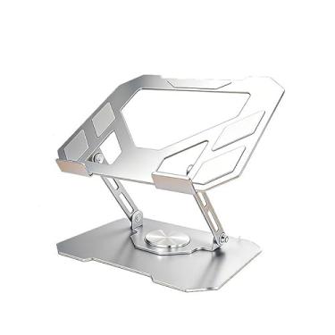 Imagem de Suporte de Metal Ajustável Para Notebook 10 Ate 17" Giratória de 360° N263(Branco)