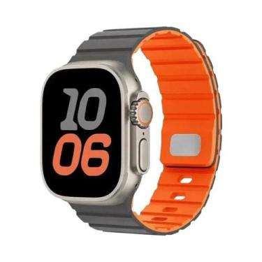 Imagem de Pulseira Magnética De Silicone 46mm 45mm 44mm 41mm 42mm 40mm Para Appl