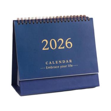 Imagem de Calendário De Mesa Portátil Dobrável 2026, Decoração Para Escritório E