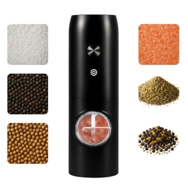Imagem de Moedor De Pimenta E Sal Grosso Elétrico Potente Recarregável com Ajuste de Moagem