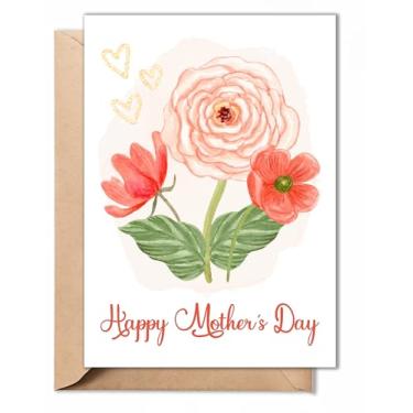 Imagem de TRIDECOR Cartão de Dia das Mães da Filha, Filho, Crianças – Cartão Dobrado de 12 cm × 18 cm com Envelope e Adesivo – Doce, Coração e Premium Cartolina de 350gsm (Dia das Mães)