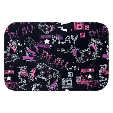 Imagem de Tapete Estampado Game Win Pink 60cm X 40cm Antiderrapante