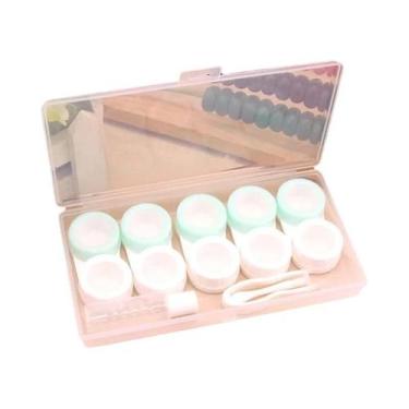 Imagem de Estojo Para Lentes De Contato Feminino, 5 Pares, Recipiente Para Viage