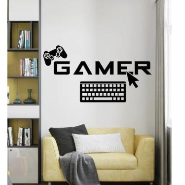 Imagem de Adesivo de parede  gamer, jogos, video game - Ambiente dekorado, 80cm,