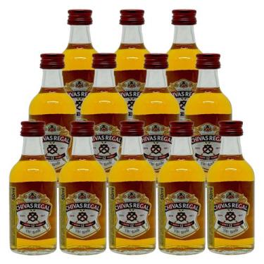 Imagem de Miniatura Whisky Chivas Regal 12 Anos 50ml 12 Unidades