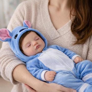 Imagem de Boneca Bebê Reborn Rosalie Silicone Sólido  Pintura Super Realista  To