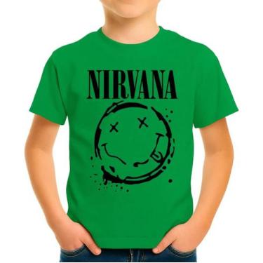Imagem de Camiseta Camisa Infantil Juvenil Banda de Rock Nirvana MD6 - Casetal, 