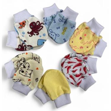 Imagem de luvinha maternidade bebe - Clecia Baby, KIT 6 LUVINHAS REF M