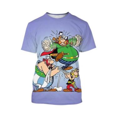 Imagem de Camiseta Unissex Estampada Em 3D Com Desenho Animado Hip-Hop, Blusa Ca