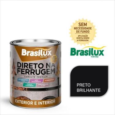 Imagem de Tinta Esmalte Direto Na Ferrugem 3,6 Litros Brasilux Escolha sua Cor S