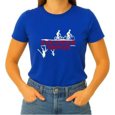 Imagem de Camiseta Camisa Adulto Feminina Masculina Algodão Série Stranger Thing