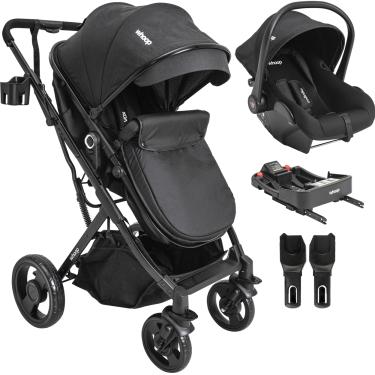 Imagem de Carrinho de Bebe Bebe Conforto Colinho Base ISOFIX Kiddo Vox II Preto