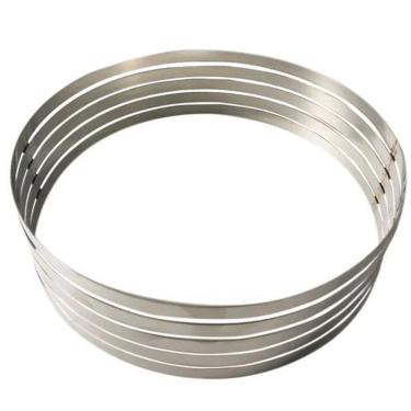 Imagem de Aro Cortador Camadas Aço Inox Redondo - Caparroz