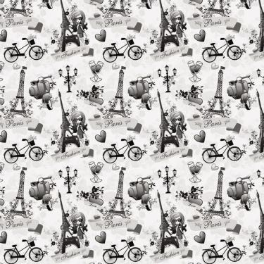 Imagem de Papel De Parede Paris Fashion Amor Bicicleta Torre Eiffel