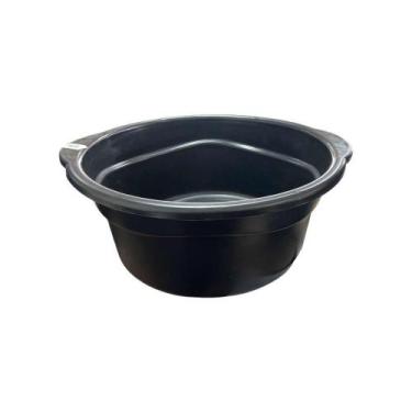 Imagem de Bacia Redonda Plástica 25L Preta - PLASTILAR