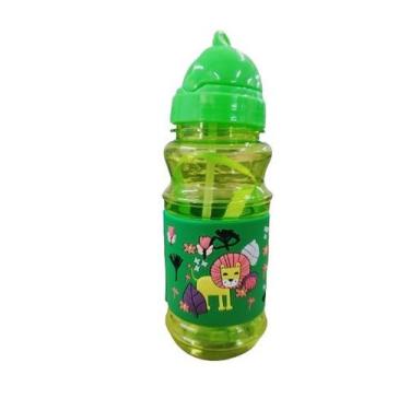 Imagem de Garrafa infantil com canudo menina e menino - Squeeze - GAR0035-GAR003