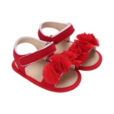 Imagem de Sandálias De Verão Para Bebês Meninas Com Sola Macia, Sapatos Planos P
