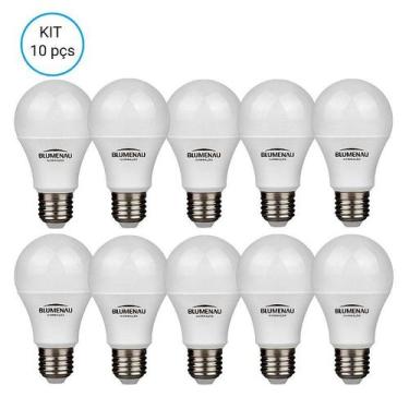 Imagem de Kit 10 lampada bulbo led a55 6w 540lm bivolt 6500k e-27 - BLUMENAU